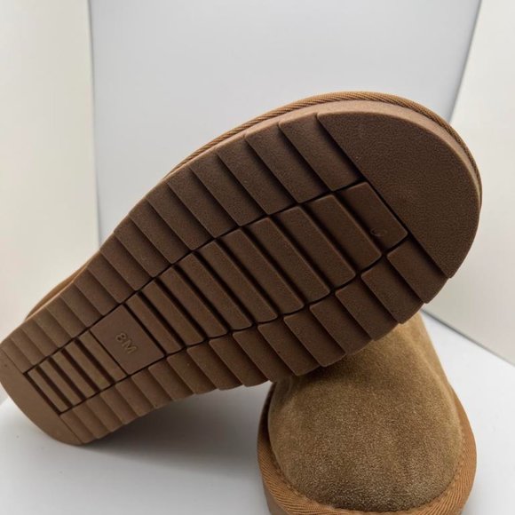 CUSHIONAIRE Women's Cozy pull on boot Chestnut Size 8 M - Picture 4 of 5